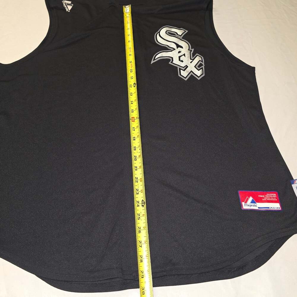Majestic Chicago White Sox Cool Base Sleeveless Batting Practice Jersey XL - Picture 6 of 7